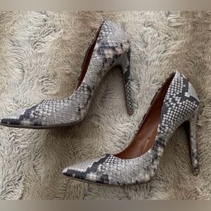 Snake Print Heels Size 7.5